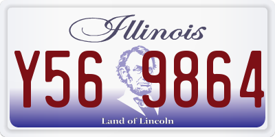 IL license plate Y569864