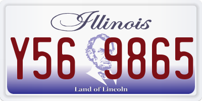 IL license plate Y569865
