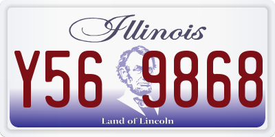 IL license plate Y569868