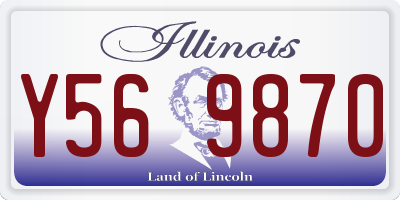 IL license plate Y569870