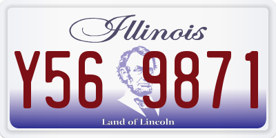 IL license plate Y569871