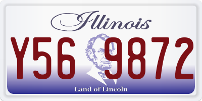 IL license plate Y569872