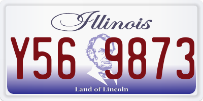 IL license plate Y569873