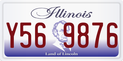 IL license plate Y569876