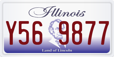IL license plate Y569877