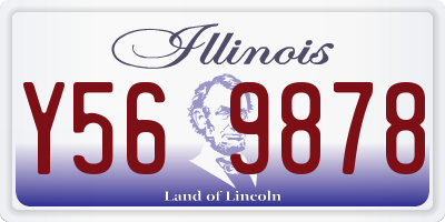 IL license plate Y569878