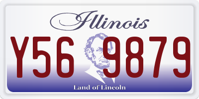 IL license plate Y569879