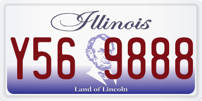 IL license plate Y569888