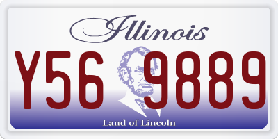IL license plate Y569889