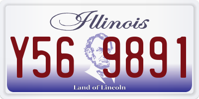 IL license plate Y569891