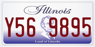 IL license plate Y569895