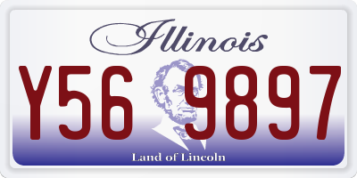IL license plate Y569897