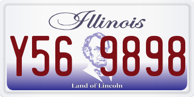 IL license plate Y569898