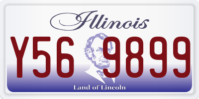IL license plate Y569899