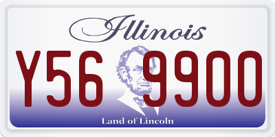 IL license plate Y569900