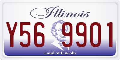 IL license plate Y569901