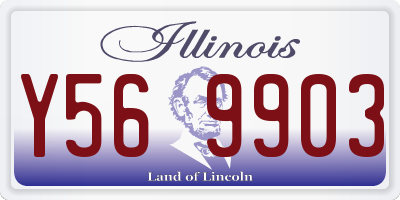 IL license plate Y569903