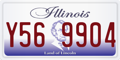 IL license plate Y569904