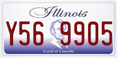 IL license plate Y569905