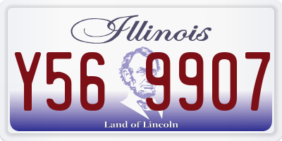 IL license plate Y569907