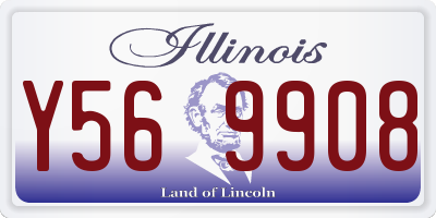 IL license plate Y569908