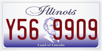IL license plate Y569909