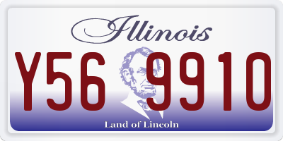 IL license plate Y569910