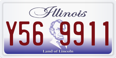 IL license plate Y569911