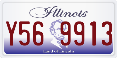 IL license plate Y569913