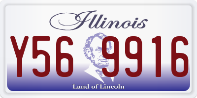 IL license plate Y569916
