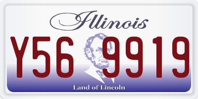 IL license plate Y569919