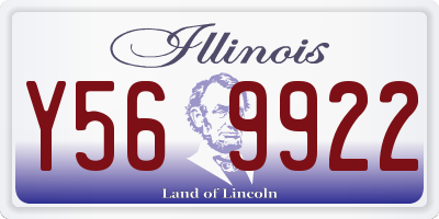 IL license plate Y569922