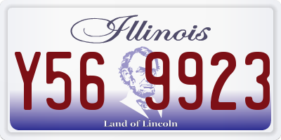 IL license plate Y569923