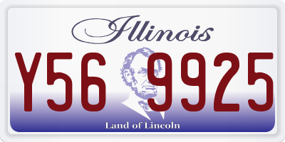 IL license plate Y569925