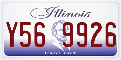 IL license plate Y569926