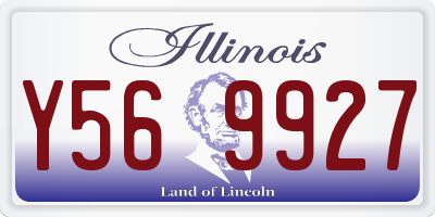 IL license plate Y569927