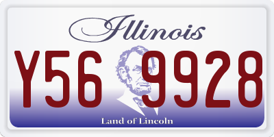 IL license plate Y569928