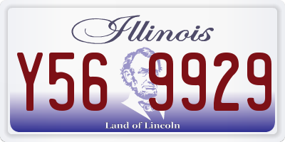 IL license plate Y569929