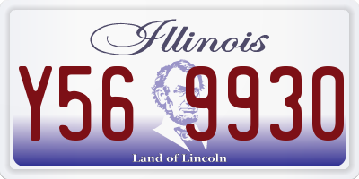 IL license plate Y569930