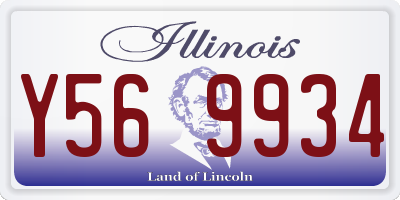 IL license plate Y569934
