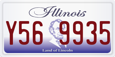 IL license plate Y569935