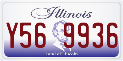 IL license plate Y569936
