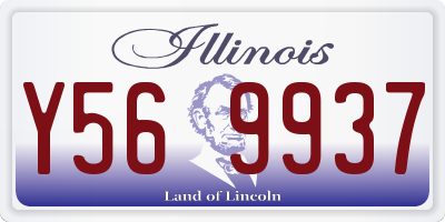 IL license plate Y569937