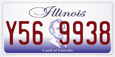 IL license plate Y569938
