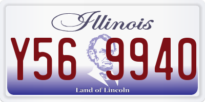 IL license plate Y569940