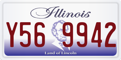 IL license plate Y569942