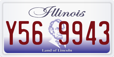 IL license plate Y569943