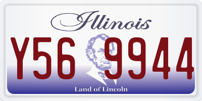 IL license plate Y569944