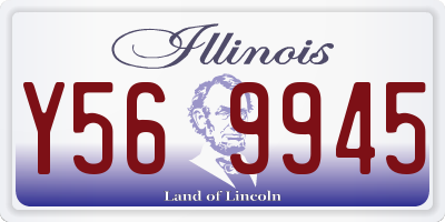 IL license plate Y569945
