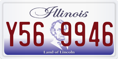 IL license plate Y569946